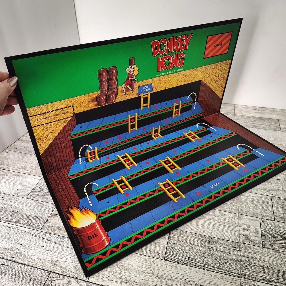 Donkey Kong Board Game BOARD ONLY Replacement Piece 1982 Milton Bradley Nintendo